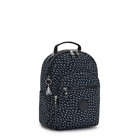 Kipling Seoul Small Printed Tablet Rygsække Sort | DK 1612BE